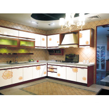 Meuble de cuisine avec peinture haute couleur UV (ZH-864)